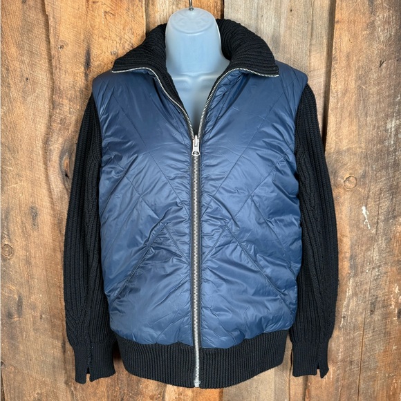 Rag & Bone Mikaela Navy/Black Bomber Jacket- Size XSmall - Picture 3 of 12
